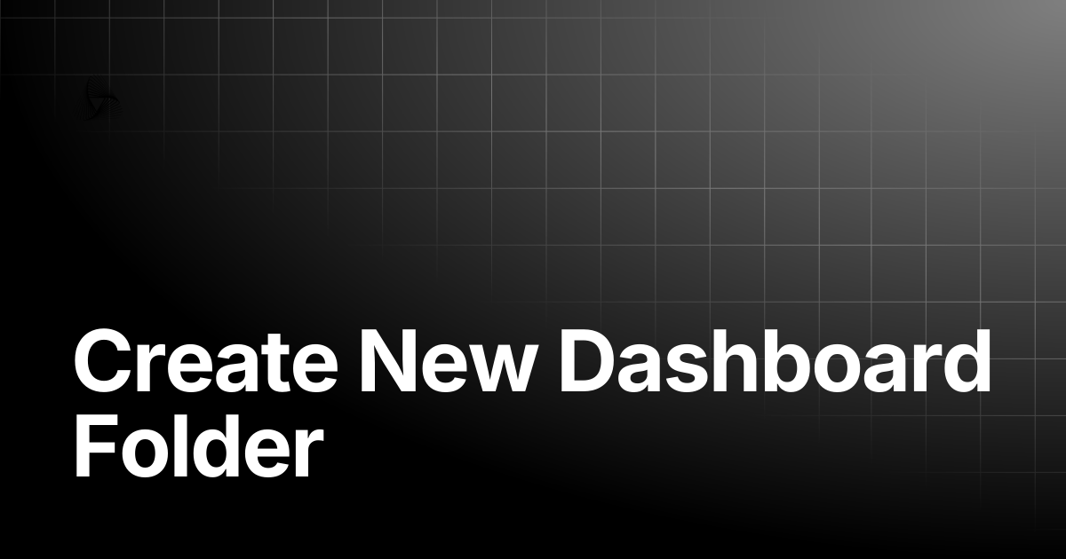 Create New Dashboard Folder | AutoRABIT Knowledge Base