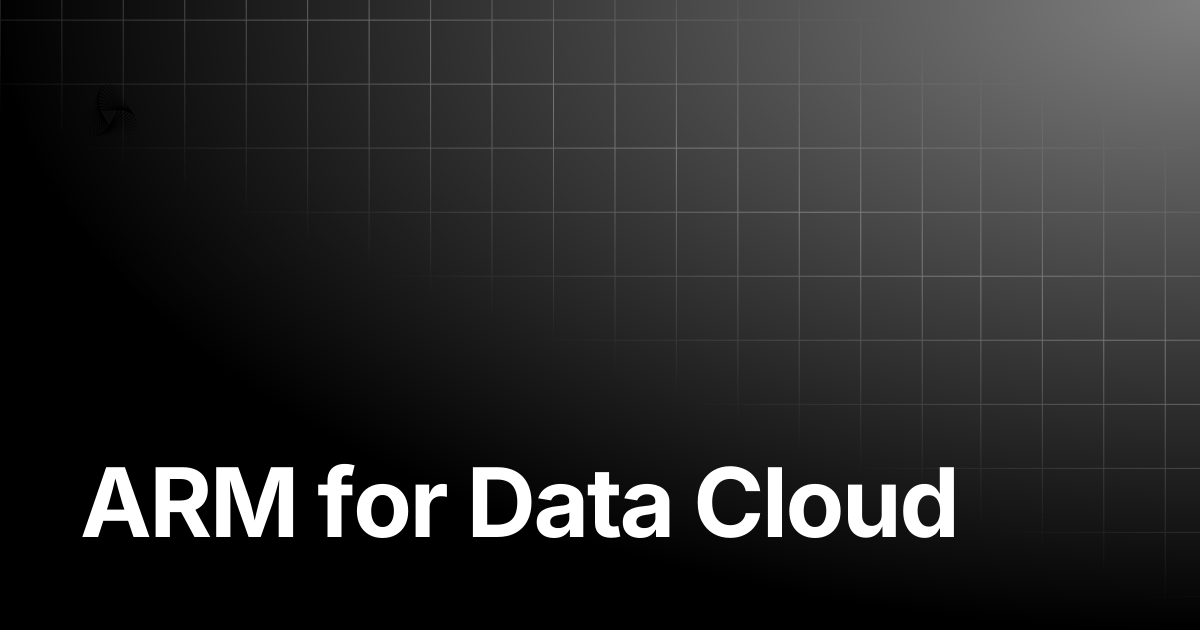 ARM for Data Cloud | AutoRABIT Knowledge Base