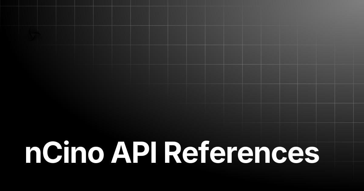 nCino API References | AutoRABIT Knowledge Base