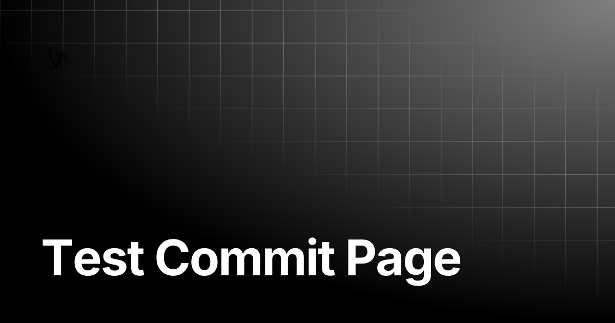 Test Commit Page | AutoRABIT Knowledge Base