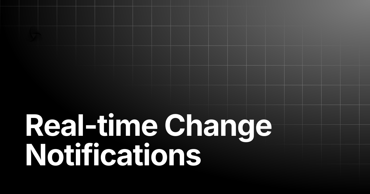 Real-time Change Notifications | AutoRABIT Knowledge Base