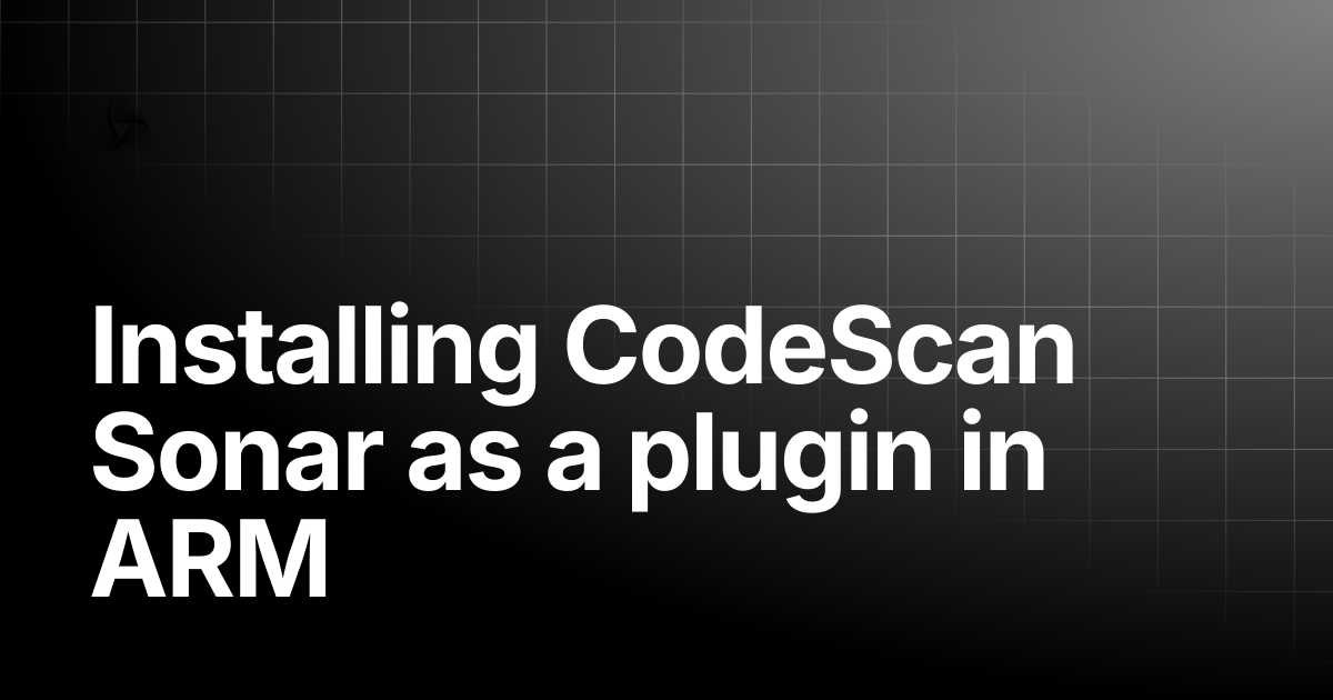 Installing CodeScan Sonar as a plugin in ARM | AutoRABIT Knowledge Base