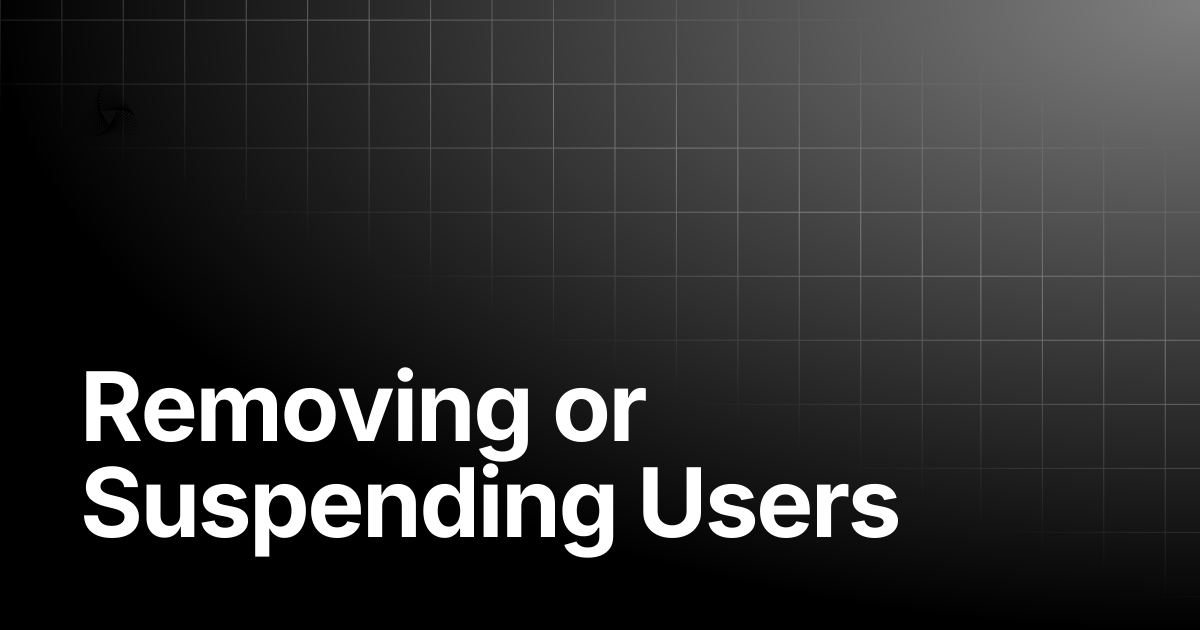 Removing or Suspending Users | AutoRABIT Knowledge Base