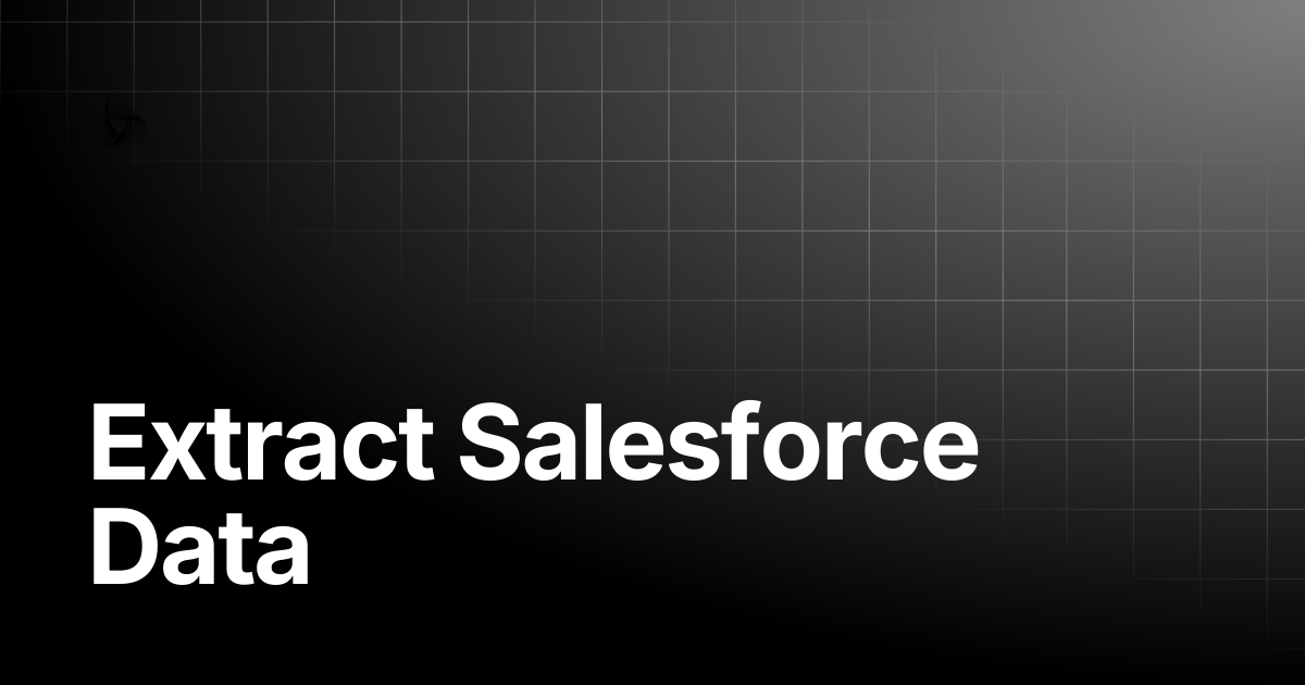Extract Salesforce Data | AutoRABIT Knowledge Base